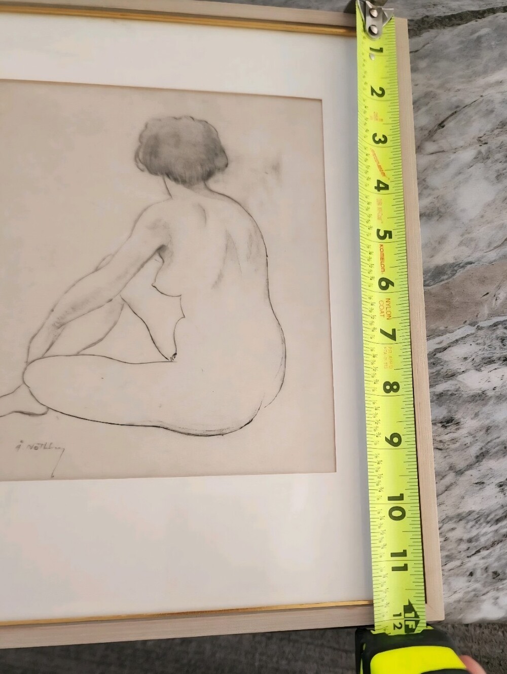 Nude Woman Sketch By Well Known Swedish Artist åke nothberg” - Picture 8 of 16